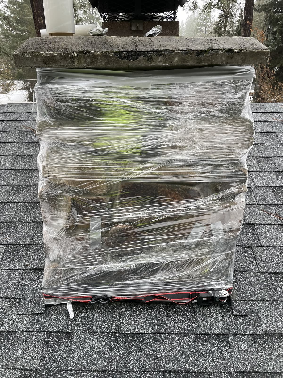 Protected roof detail during Ketron work