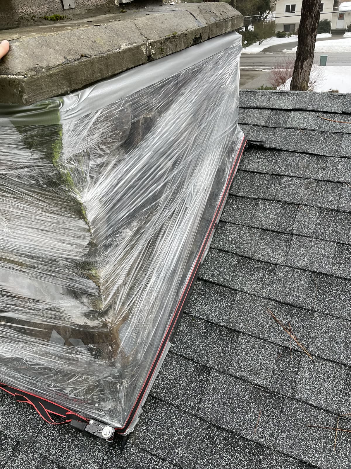 Second protected view of roof detail